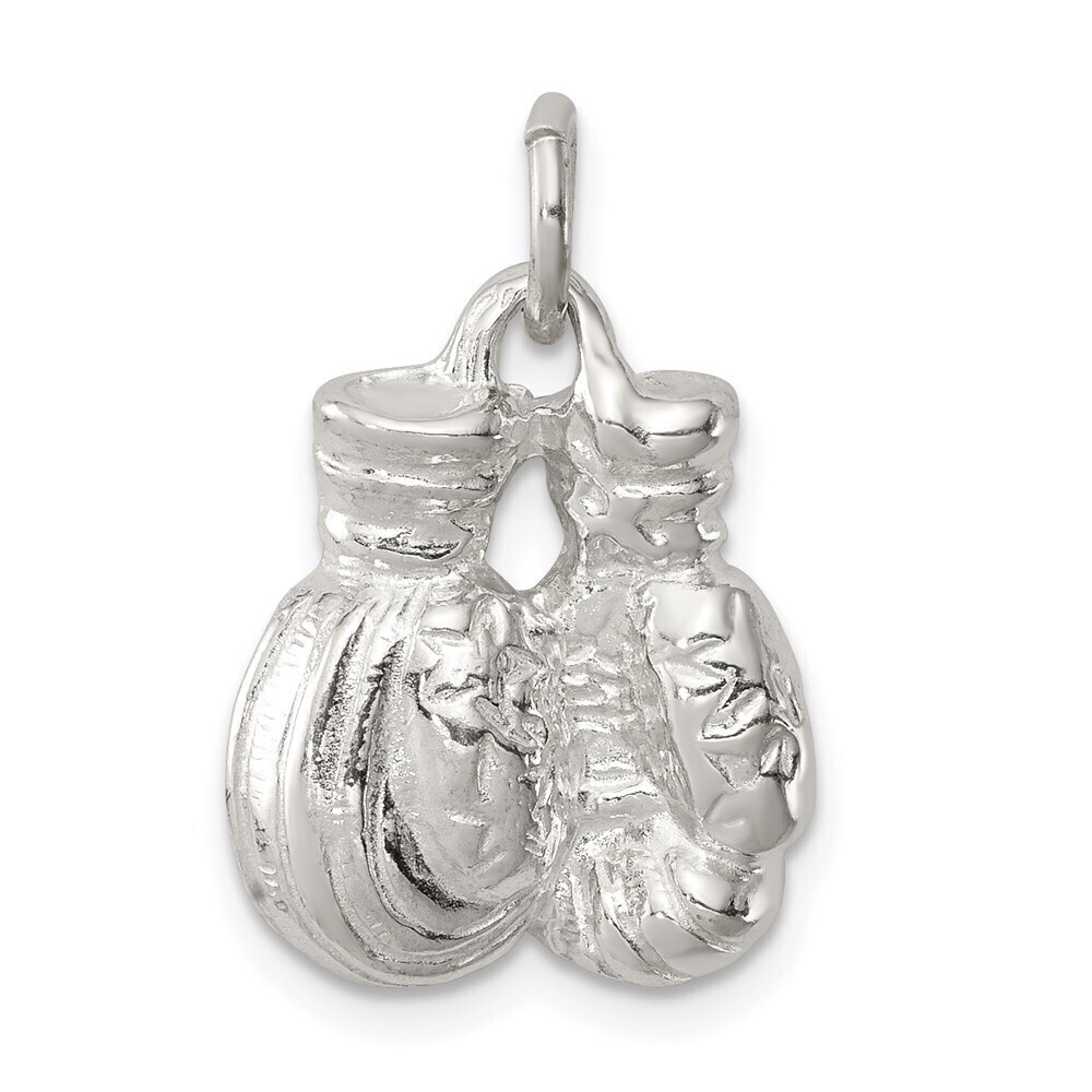 Kazi Luxury Sterling Silver Boxing Gloves Charm